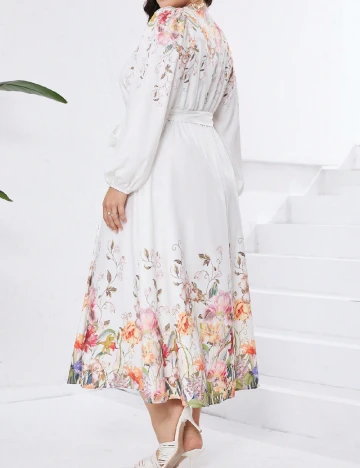Rochie lunga SHEIN CURVE, alb