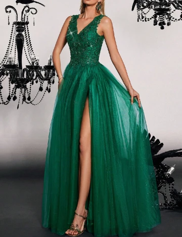 Rochie lunga SHEIN, verde