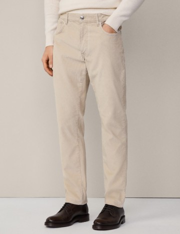 
						Pantaloni HACKETT, crem