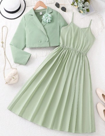 
						Compleu Shein Kids, verde
