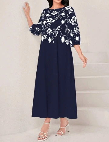 Rochie lunga SHEIN, bleumarin Albastru