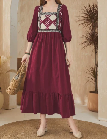 Rochie lunga SHEIN, rosu Rosu