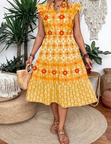 Rochie medie SHEIN CURVE, mix culori Mix culori