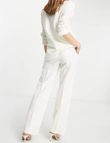 Pantaloni ASOS, ecru Alb