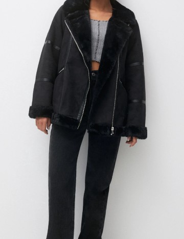 
						Jacheta Pull&Bear, negru
