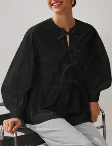 Camasa SHEIN, negru Negru