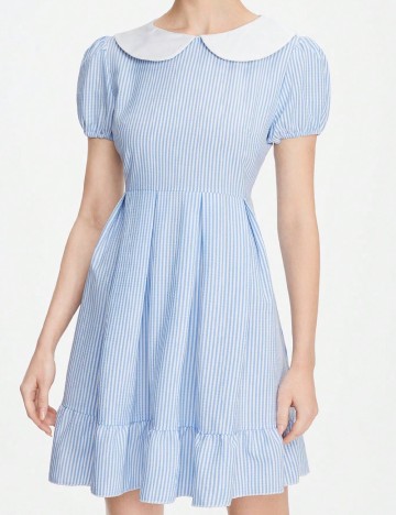 
						Rochie scurta Romwe, bleu