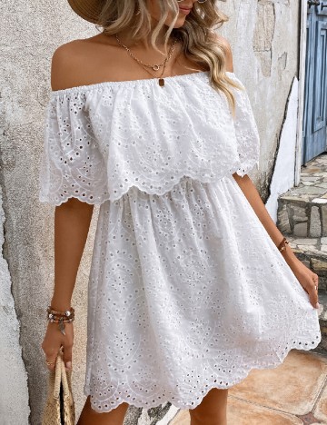 
						Rochie scurta SHEIN, alb