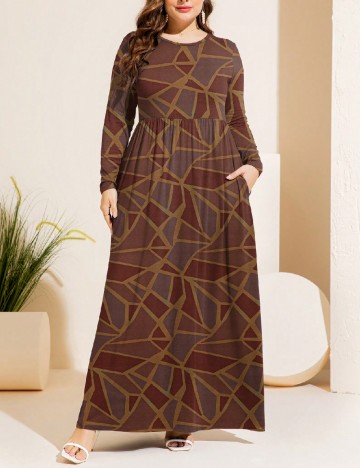 
						Rochie lunga SHEIN CURVE, mix culori