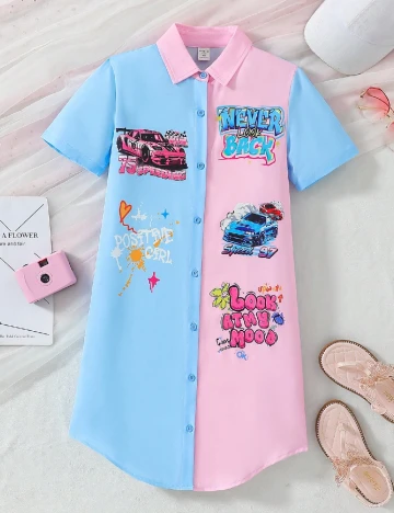 Rochie Shein Kids, mix culori