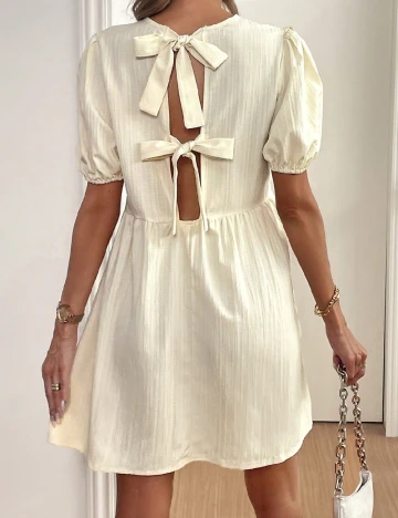 Rochie scurta SHEIN, crem