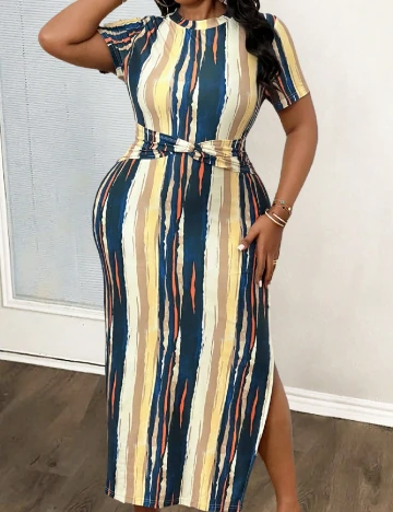 Rochie medie SHEIN CURVE, mix culori