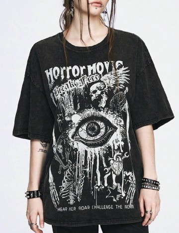 
						Tricou Romwe, negru