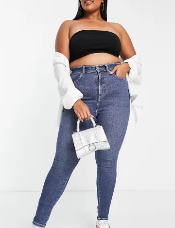 Blugi DRDENIM Plus Size, albastru Albastru