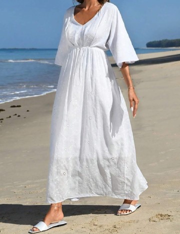 
						Rochie lunga SHEIN, alb
