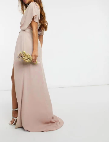 Rochie lunga ASOS, roz Roz