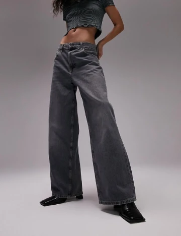 Blugi Top Shop, gri