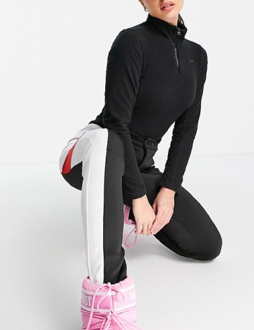 Pantaloni de ski Threadbare, negru