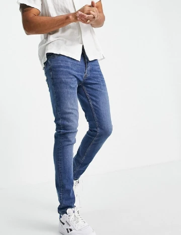 Blugi Topman, albastru Albastru