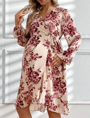 Rochie scurta SHEIN Maternity, floral
