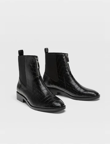 Botine Stradivarius, negru