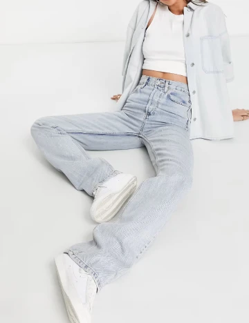 Blugi Top Shop, albastru Albastru