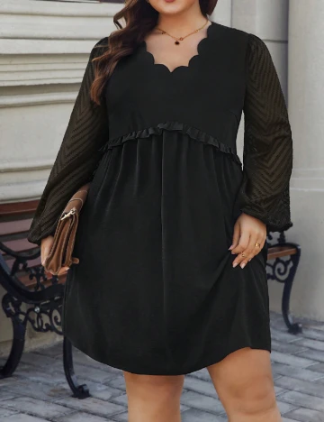 Rochie scurta SHEIN CURVE, negru