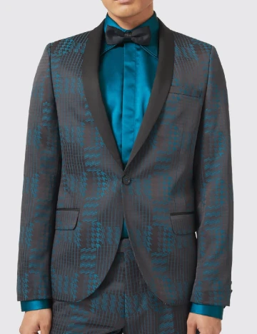 Sacou TWISTED TAILOR, albastru/negru Negru