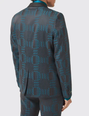 Sacou TWISTED TAILOR, albastru/negru Negru
