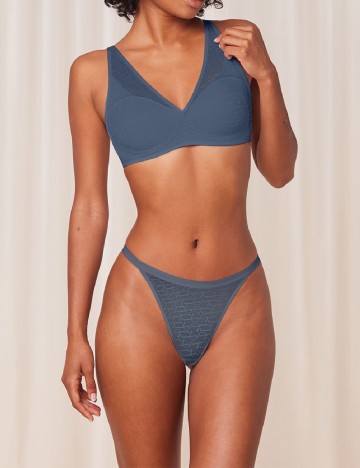 
						Sutien Triumph, albastru