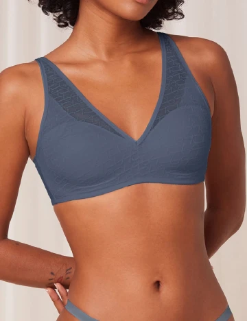 Sutien Triumph, albastru Albastru