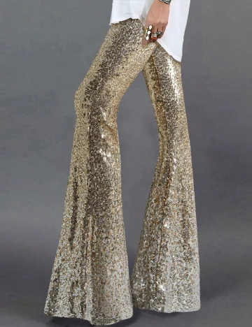 Pantaloni SHEIN, auriu
