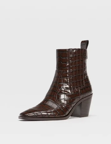 Botine Stradivarius, maro