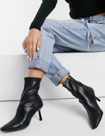 Botine Stradivarius, negru