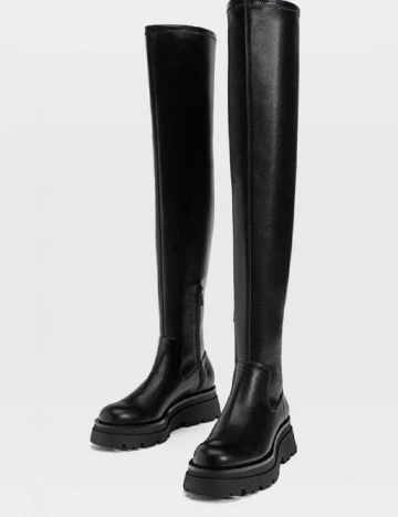 Cizme Stradivarius, negru