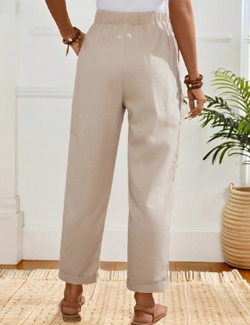 Pantaloni Emery Rose, crem