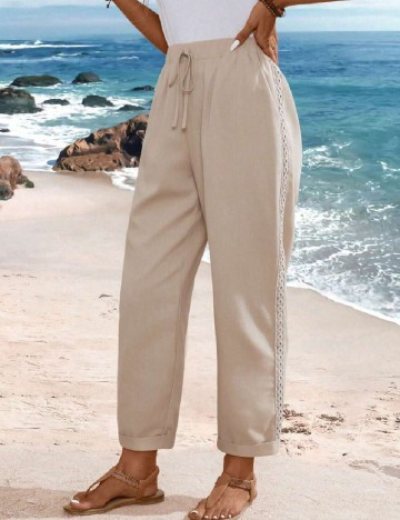 Pantaloni Emery Rose, crem