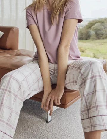 Pantaloni de pijama JBS Of Denmark, alb