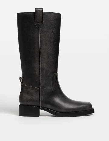 Cizme Stradivarius, negru