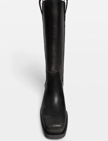 Cizme Stradivarius, negru