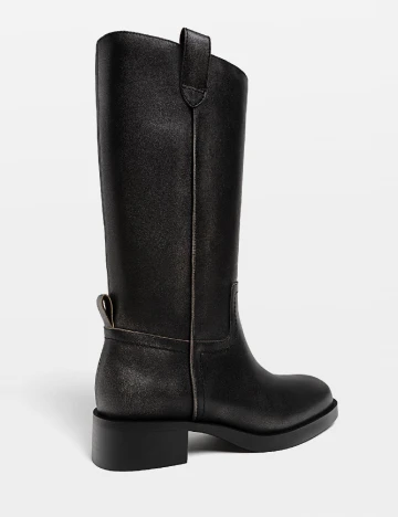Cizme Stradivarius, negru