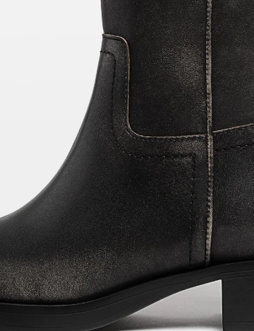 Cizme Stradivarius, negru