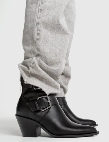 Botine Stradivarius, negru