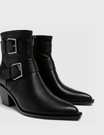 Botine Stradivarius, negru