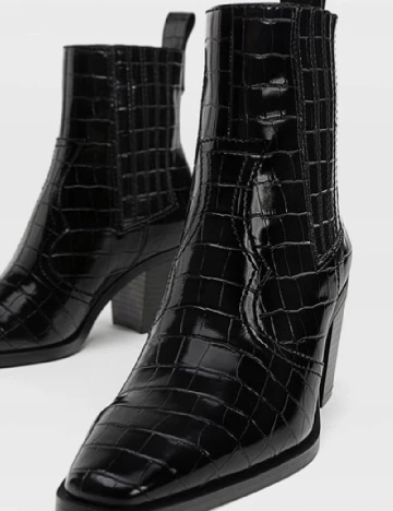 Botine Stradivarius, negru