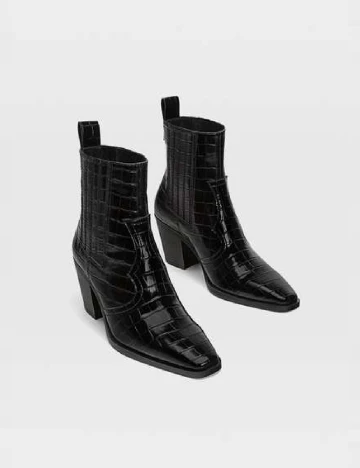 Botine Stradivarius, negru