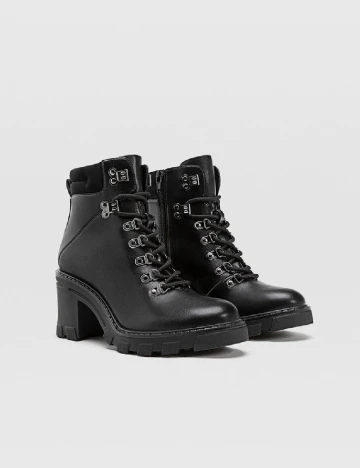 Botine Stradivarius, negru