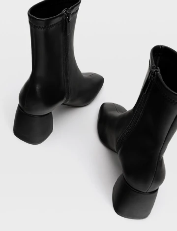 Botine Stradivarius, negru