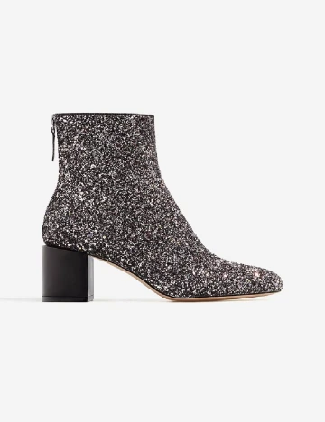 Botine Stradivarius, negru Negru