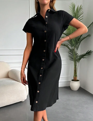 Rochie medie Samdan, negru